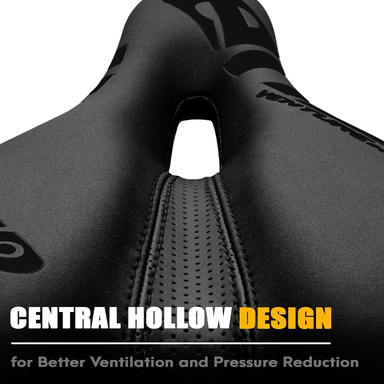 Venzo Comfortable Bike Bicycle Saddle Seat - for MTB, Road, Exercise, Trekking, Folding, Hybrid & Cruiser Bikes - XC Saddle Seat