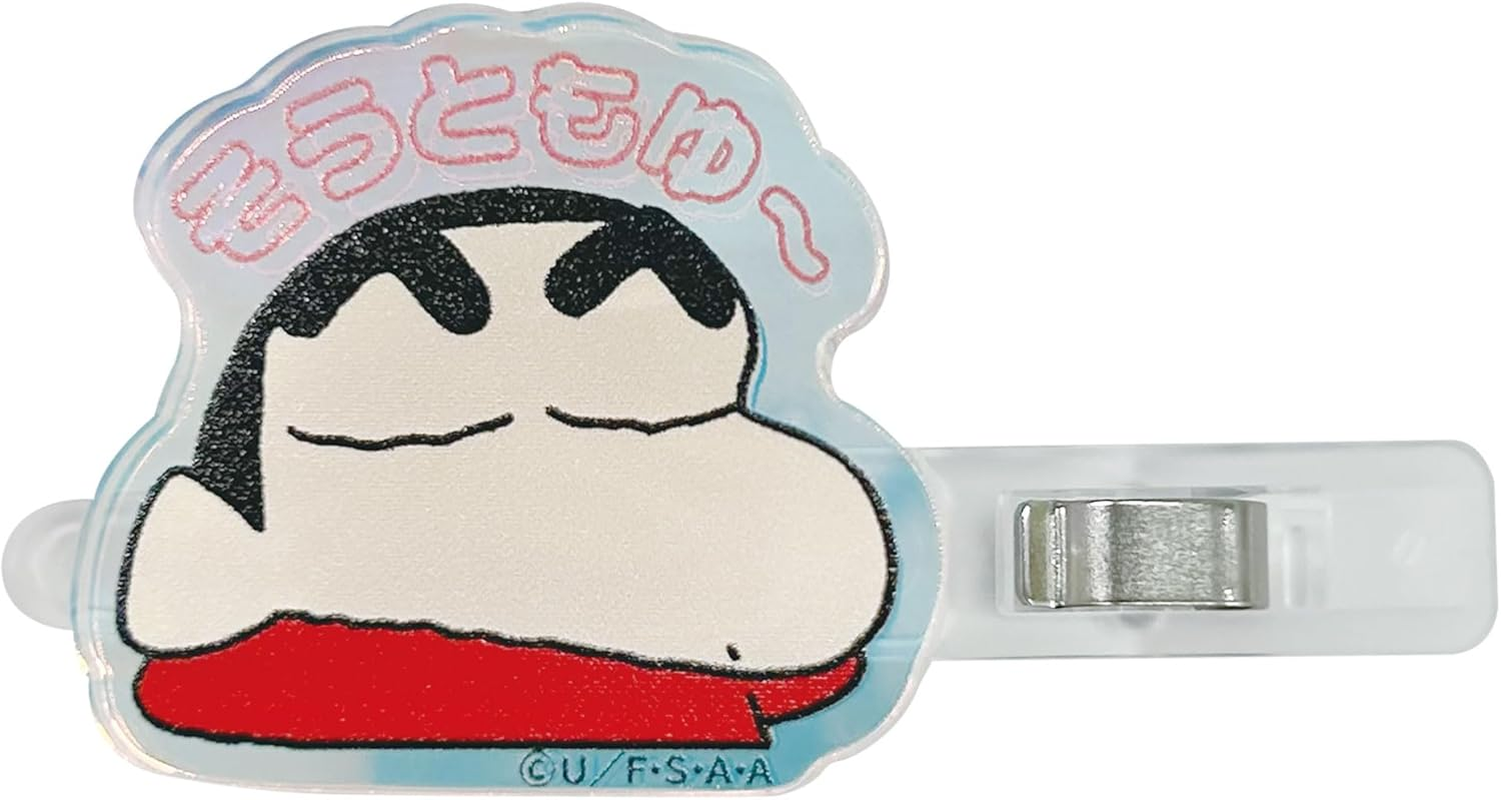 Eye Planning Crayon Shin-Chan Aurora Acrylic Hair Clip Sotoyu H1.6 X W1.6 Inches (40 X 40 Mm) (Acrylic) 0.3 X 2.2 Inches (7 X 55 Mm) (Hair Clip) K4100A image number 2
