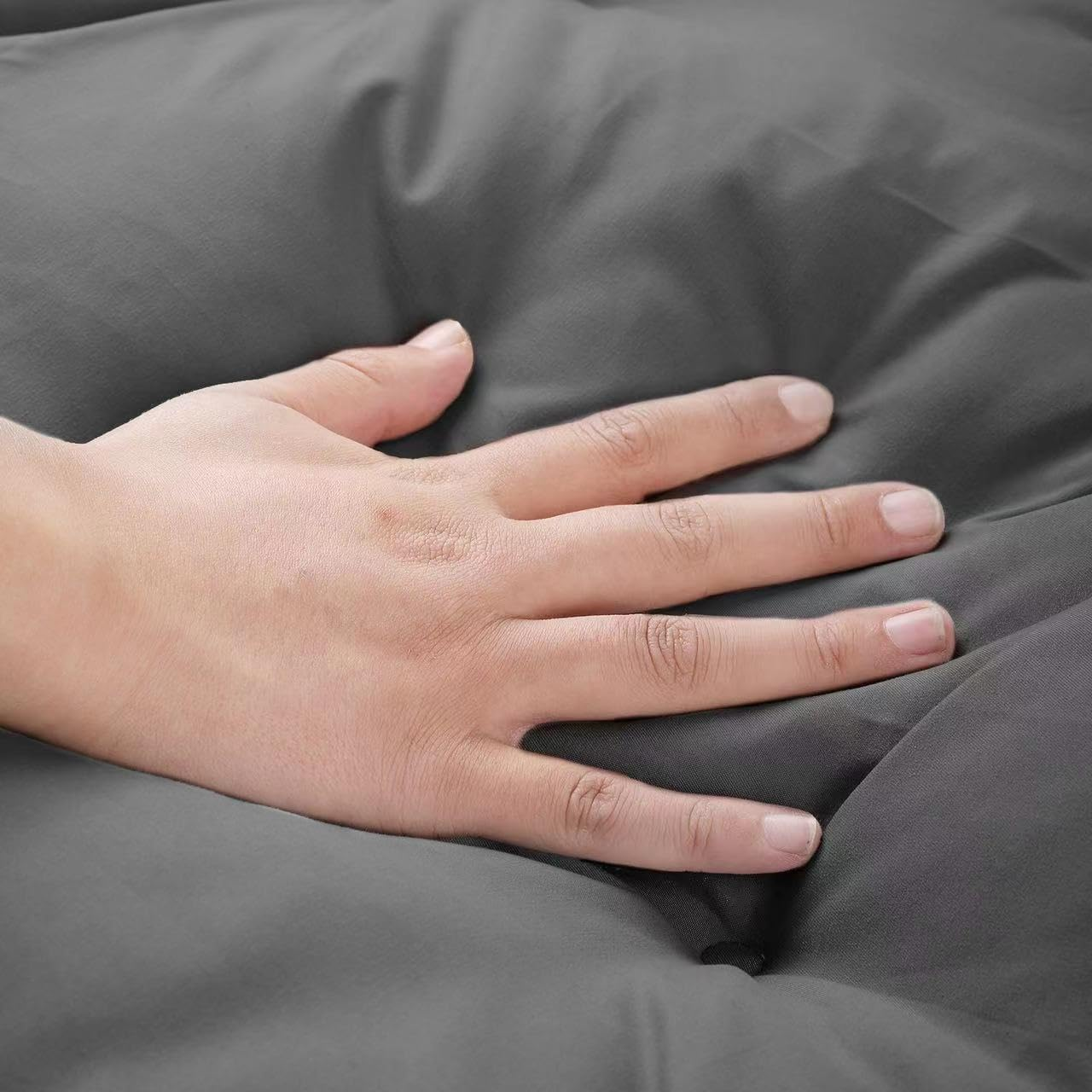 Hanging Egg Chair Cushion 44"X44", Egg Chair Cushion Replacement Outdoor, round Thick Cushion for Swing Chairs, Washable Hammock Chair Cushion Cover, Patio Furniture Cushions Beige (Black, 44Inx44In) image number 4