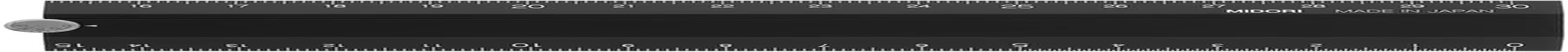 DESIGNPHIL 42286006 Midori Ruler Aluminum Multi Ruler, 11.8 Inches (30 Cm), Black A - Tea image number 5