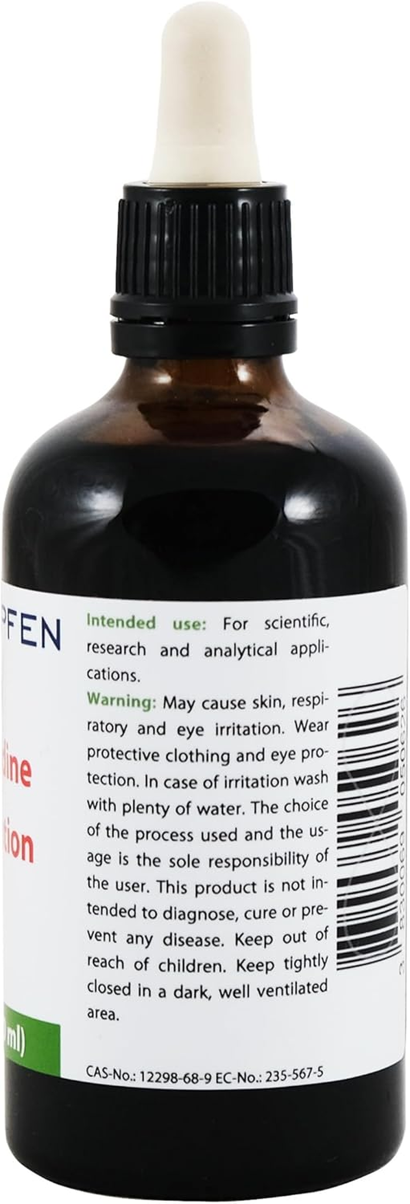 2.2% Lugol'S Iodine Solution (3.4 Fl Oz), Pharmaceutical Grade, Lugols Solution Made with Iodine and Potassium Iodide. Heiltropfen&reg;