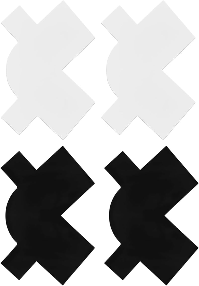 Laroal 4 Piece Hairline Enhancement Card Set Hairdressing Hairline Shaping Tool Styling Enhancement Card Set for Hairline, Sideburns, Beard image number 2