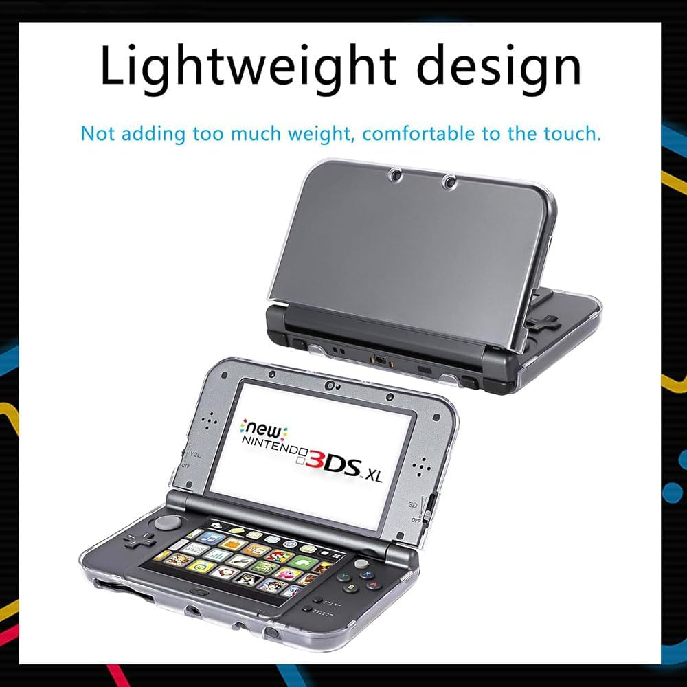 Clear Protective Case for Nintendo 3DS XL/LL (2015 Model),Crystal Transparent Hard Shell, Hinge Less Design, Scratch-Resistant and Form Fitting Cover, Lightweight Protection image number 3