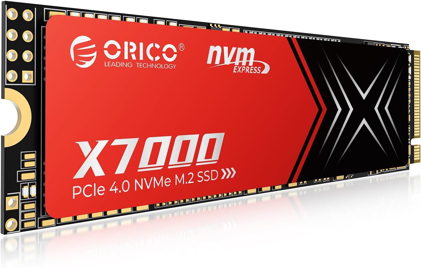 ORICO X7000 2TB Nvme SSD for Gaming, 7400Mb/S Read Speed, 17&Mu;s Response Time, Pcie Gen 4 Internal Drive, PS5 & PC Compatibility, Comes with Heatsink for Enhanced Cooling and Multitasking image number 1