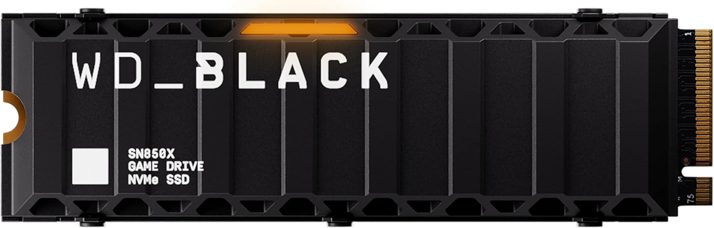 Wd_Black SN850X Nvme SSD with Heatsink 4 TB Internal SSD (Gaming Memory, Pcie Gen4 Technology, Read 7.3 Mb/S, Write 6600 Mb/S) Black image number 3