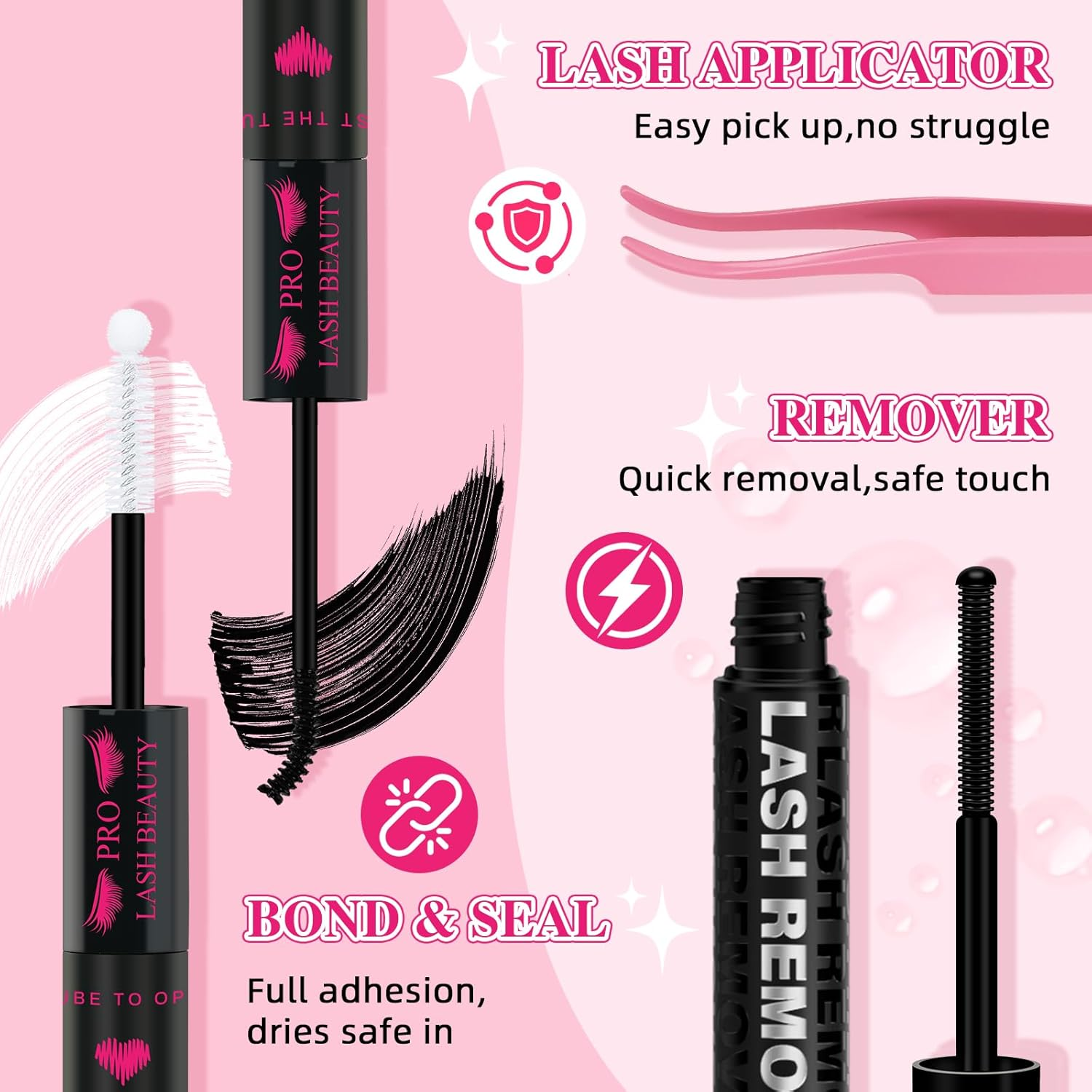 PROLASHBEAUTY Spiky Lash Clusters Manga Lash Clusters Kit C-Curl 80D 100D(C-80D+100D, 8-18Mix) image number 5