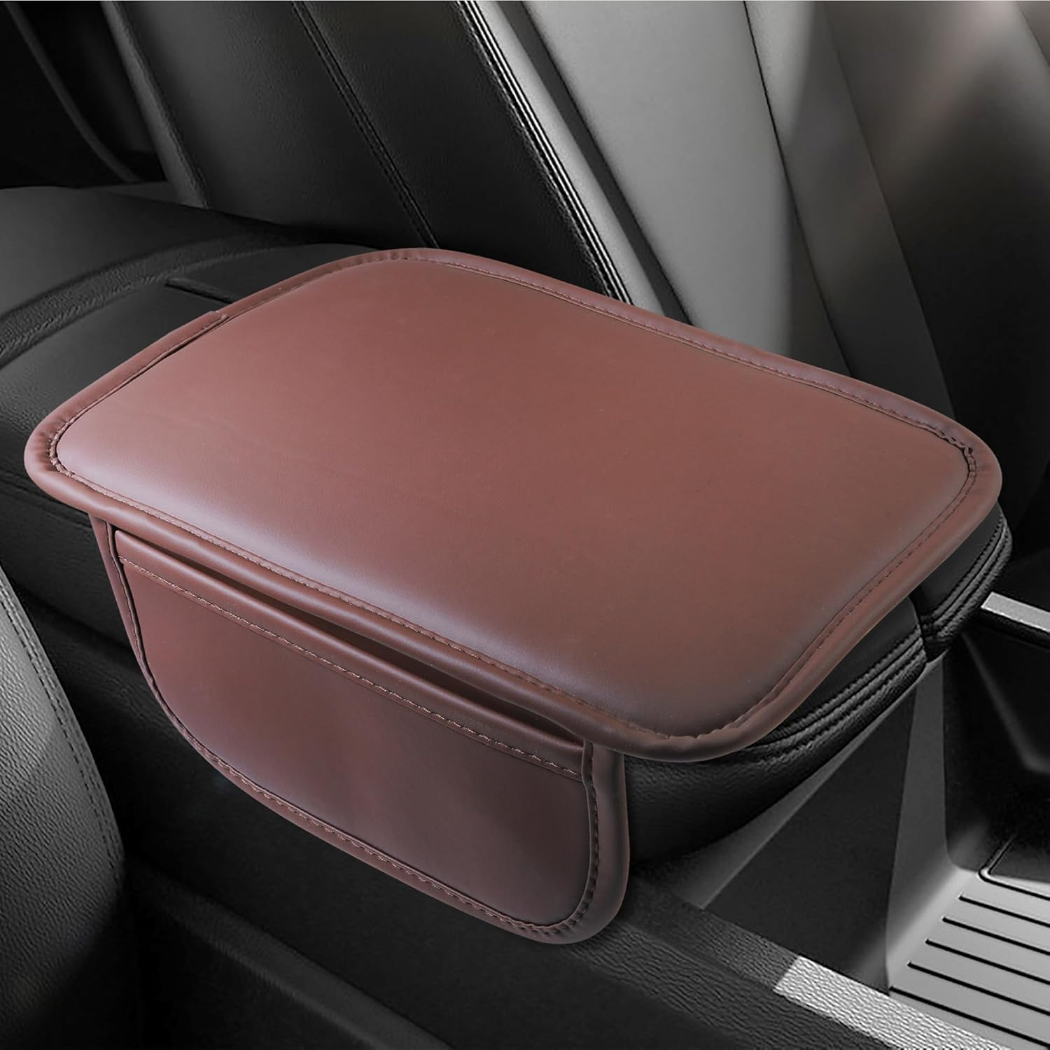 Center Console Cover,Arm Rest Cover for Car,Car Accessories Car Center Console Cover,Center Console Cover with Storage Bag,Car Interior Accessories for Most Vehicles Vehicles SUV (Black)