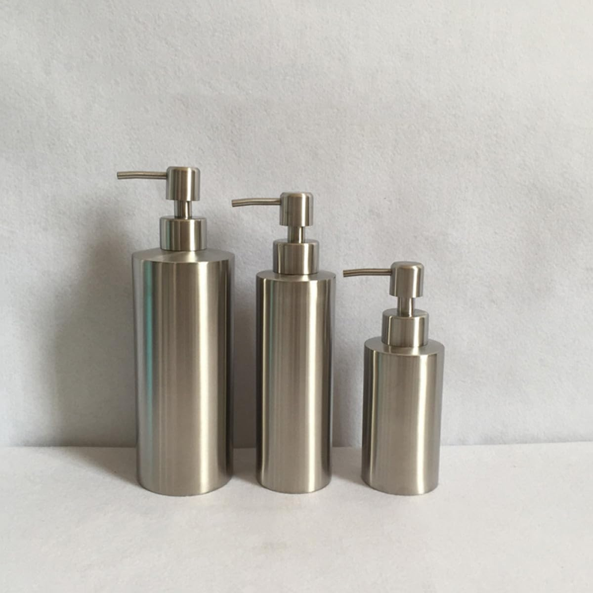 BESTOYARD Stainless Steel Soap Dispenser Lotion Bottle for Kitchen Bathroom Soap Pump Silver and Material image number 2