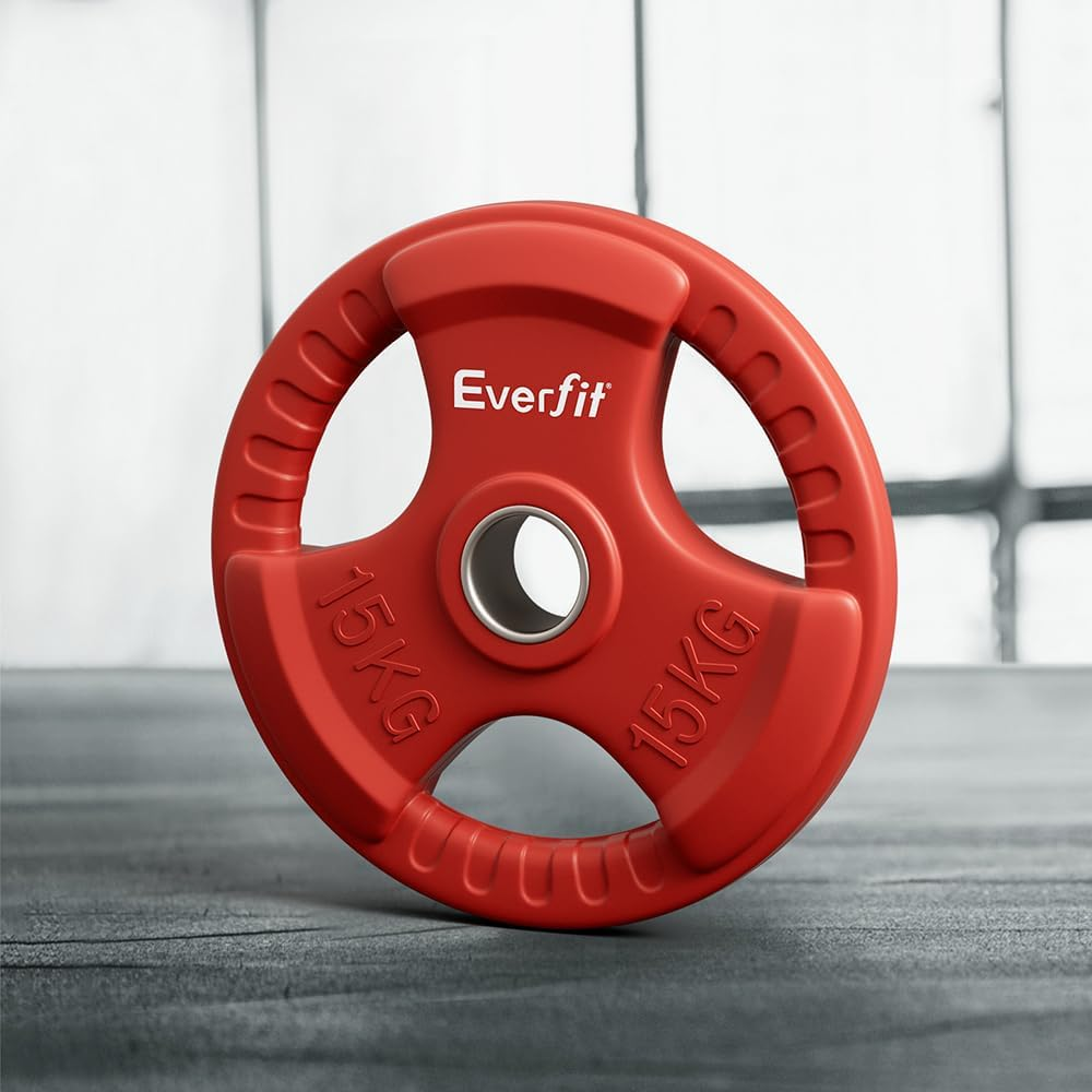 Everfit Weight Plates Standard 15Kg Dumbbell Barbell Plate Weight Lifting Gym image number 6
