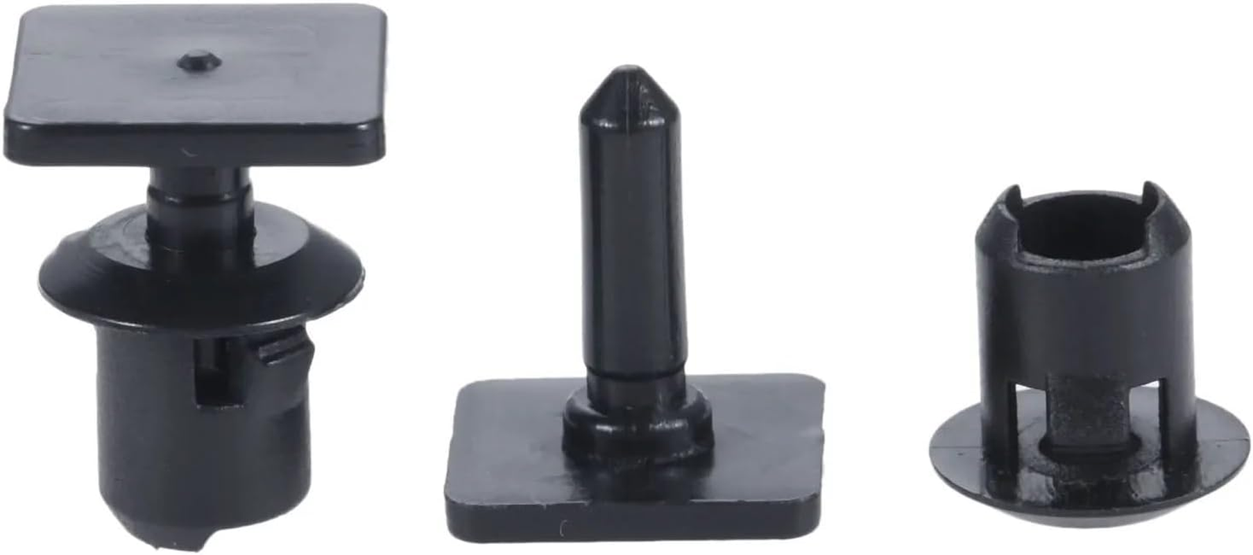 TOKCBCUPCK 50Pcs Black Nylon Car Roof Lining Clips Fastener Replacement for VW Caddy Transporter T4 T5 Auto Interior Accessories Automotive Fasteners image number 4