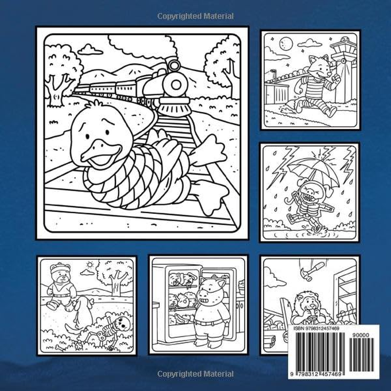 Cozy Crime Scenes 2: a Parodic Cute and Comfy Coloring Book for Adults &ndash; 40 Hand-Drawn Hygge Vibes Crime Scenes to Color for Stress Relief: the ... Friends Who Love Coloring - but Not for Kids