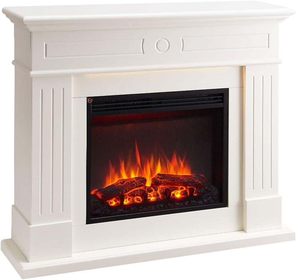 Modaliving Aura 2000W Electric Fireplace Heater White Mantel Suite image number 3