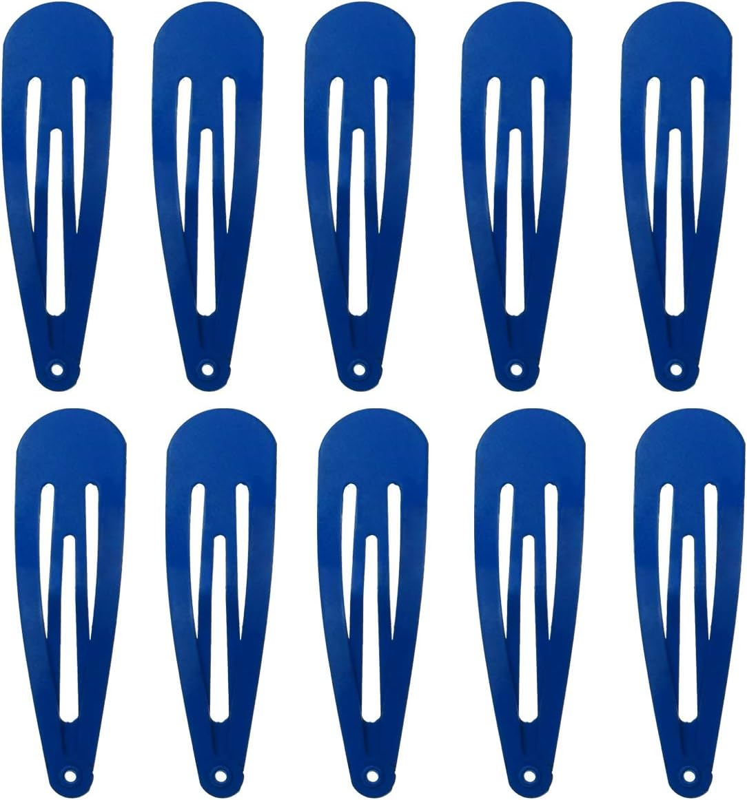 50 Pack of Snap Hair Clips Hair Barrettes for Kids, Girls and Women, 50 Mm (Light Purple)