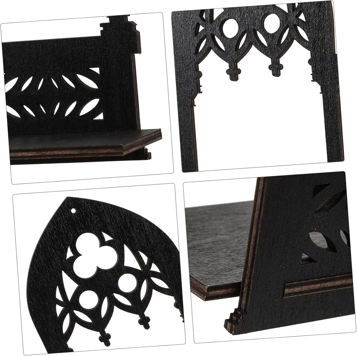 Gothic Candle Holder Set Vintage Pillar Candle Stands for Table Centerpiece Home Decor Church Bar Restaurant Ambiance image number 1