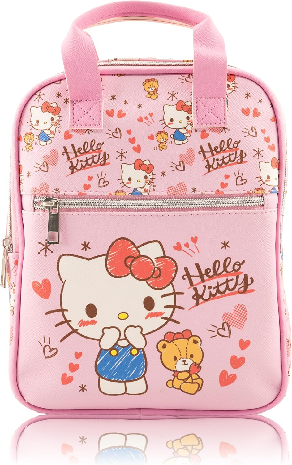 'Fast Forward Sitch, Hello Kitty or Bluey Mini Backpack for Kids & Adults | 10'' PU Leather Bluey Backpack Purse'