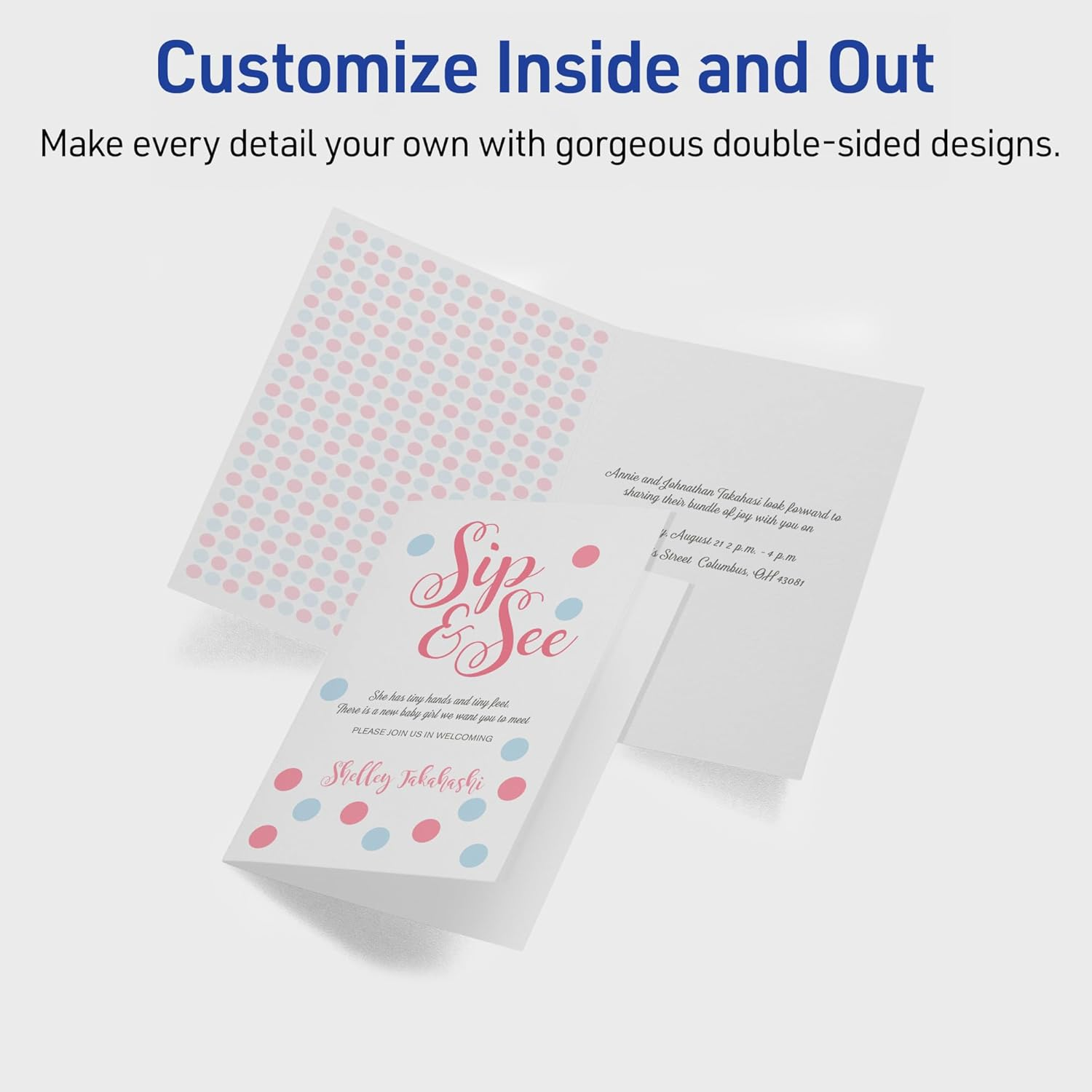 Avery Textured Half-Fold Greeting Cards for Inkjet Printers, Uncoated, 5.5 X 8.5 Inches, White, Box of 30 (03378) image number 6