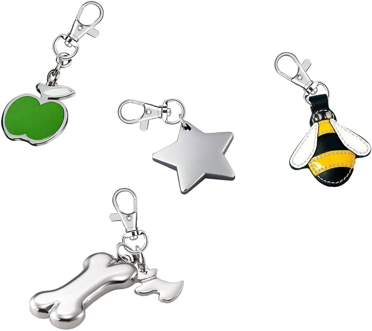 60Pcs Key Chain Clip Hooks Swivel Clasps Lanyard Snap Hook Lobster Claw Clasp for Keychain DIY Jewelry Crafts