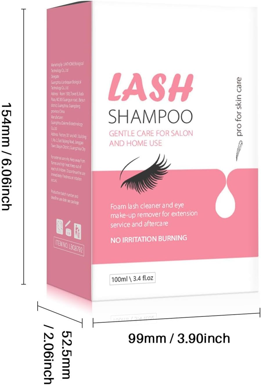 Fashioncha Eyelash Shampoo Eyelash Cleaner Lash Eyelid Foam Lash Cleaning, False Eyelash Dust Cleaner for Home Use, Professional, image number 1