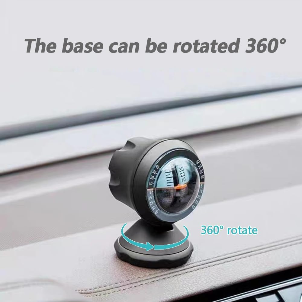 Car Inclinometer Level Tilt Gauge Indicator Gradient Balancer Tool for Off-Road Vehicle and Self-Driving Travelling Supplies image number 2