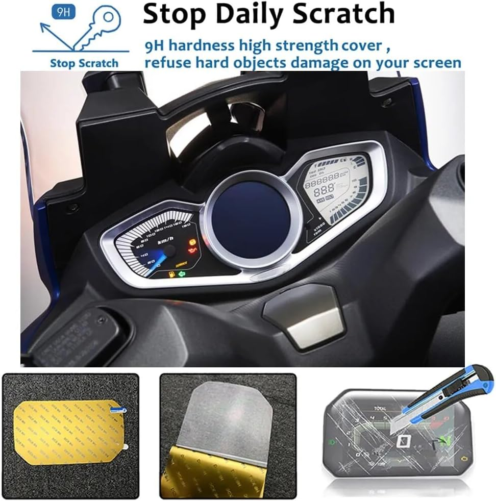 For KYMCO Xciting 400 Xciting400 Motorcycle Accessories Cluster Scratch Protection Film Screen Dashboard Protection Instrument Cluster Screen Protection Film image number 5