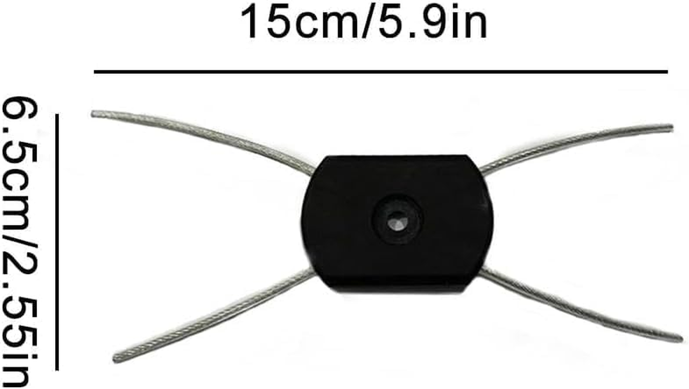 3Pcs String Trimmer Head,Electric Weed Eater Head Replacement Steel Wire Line Spool,Universal Fit String Trimmer Replacement Head,Wire Rope Weed Head Replacement String Trimmer Parts and Accessories image number 6