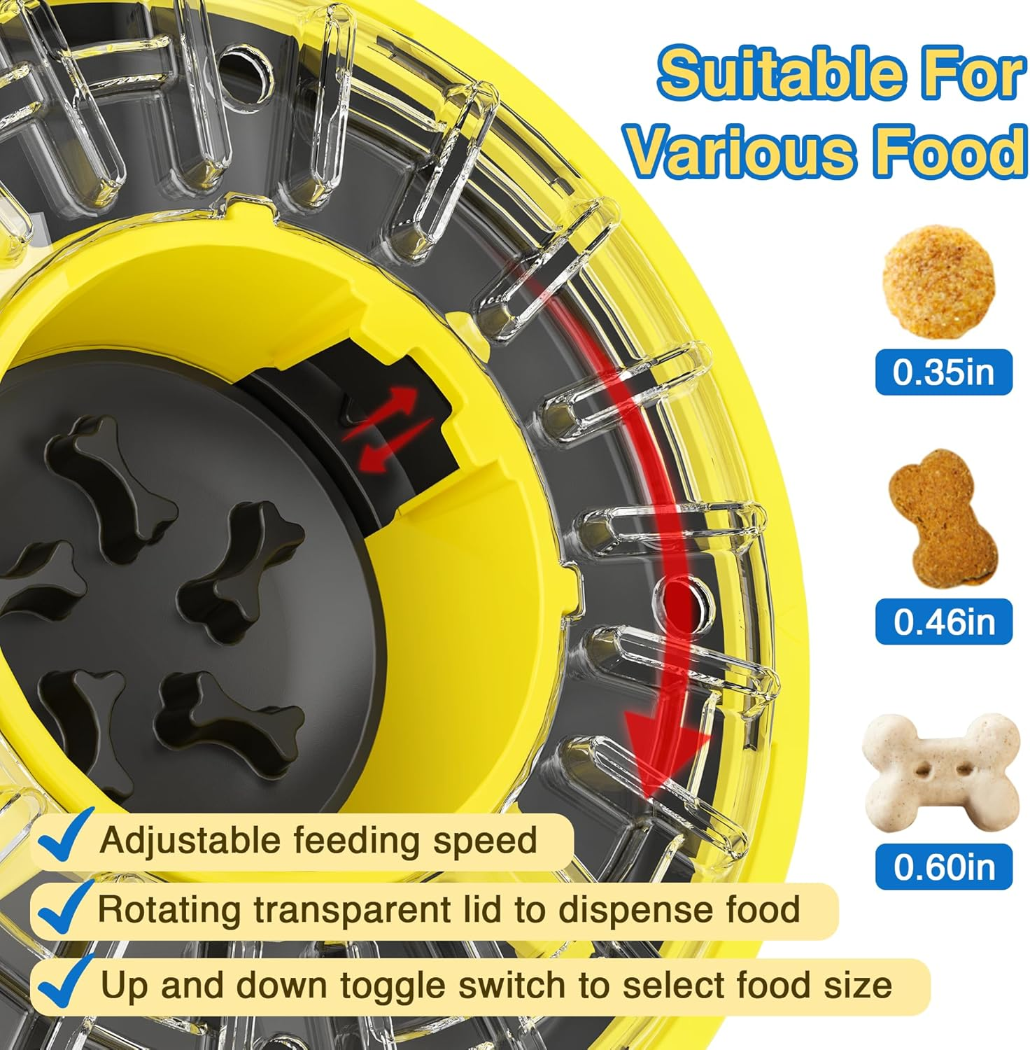 Slow Food Bowl for Dogs, Dog Feeder
