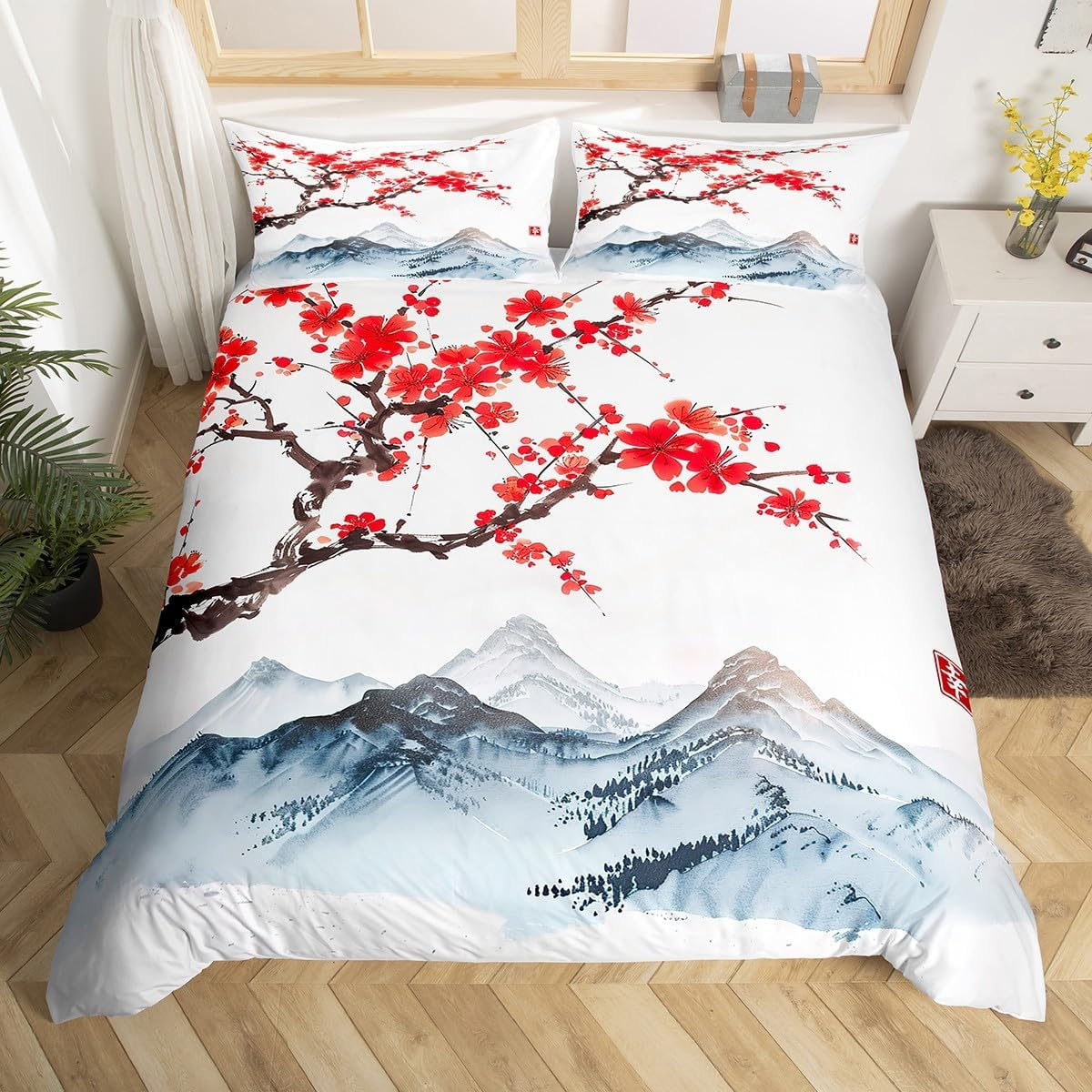 Erosebridal Pharaoh Bedding Sets, King Size 3D Ancient Egypt Tribe Decor Comforter Cover Set for Adult Women Boys Bedroom Home Decor, Egyptian Pyramids Exotic Style Duvet Cover, No Filling Inside