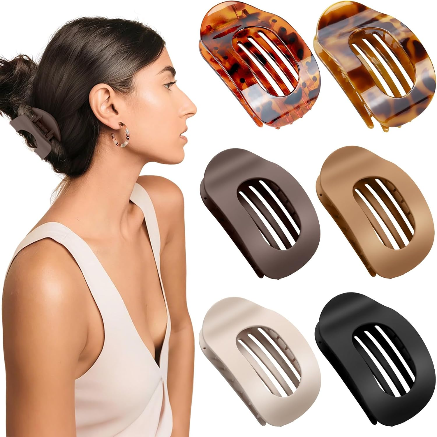 Awumbuk Pack of 6 Large Hair Clips image number 6