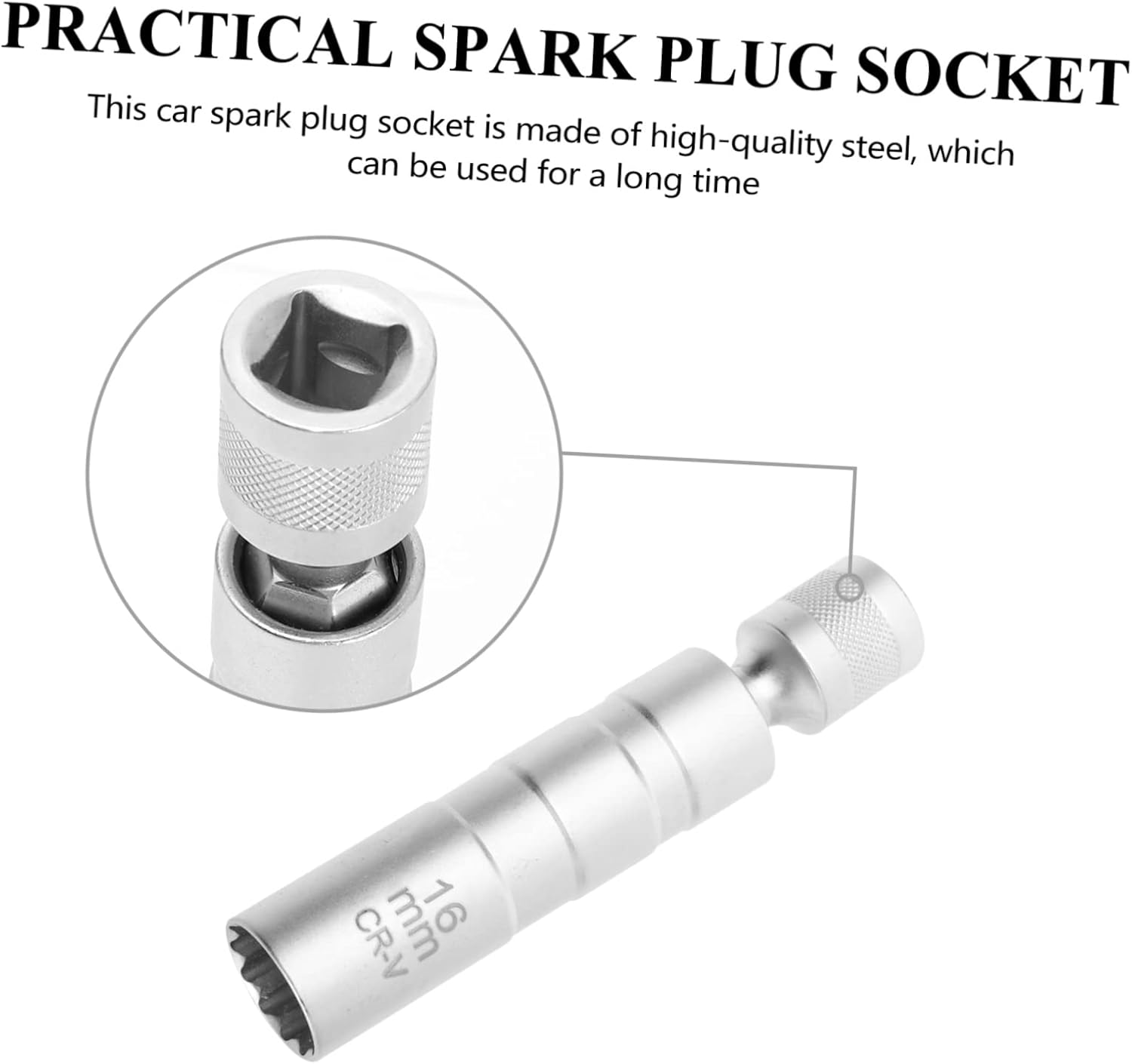 MUCKLILY 2Pcs Spark Plug Removal Tool Magnetic Plug Removal Flexible Tool for Car Equipment