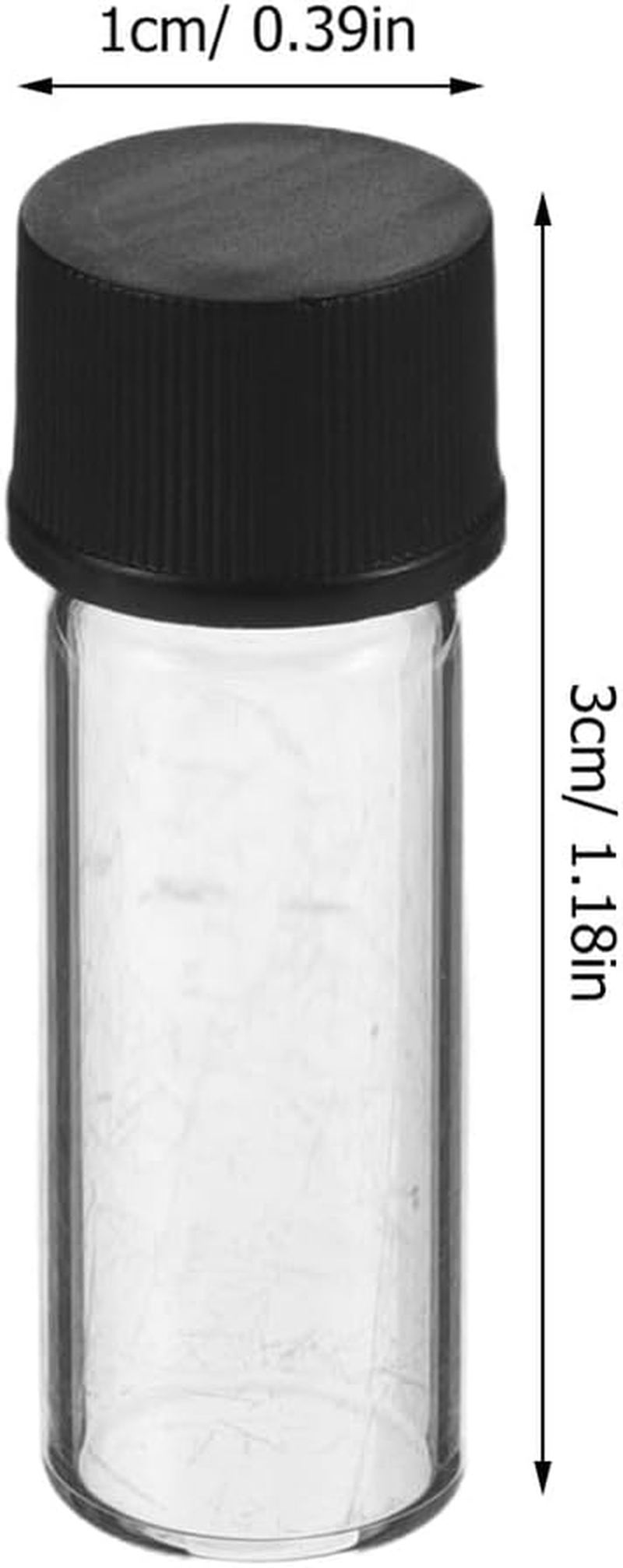 LIFKOME 100Pcs 2Ml Glass Sample Vials Screw Caps, Small Refillable Liquid Containers for Lab, Travel and Cosmetic Samples image number 3