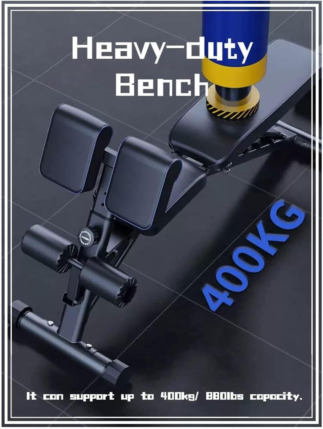 Bench Press Weight Bench Multifunctional Dumbbell Bench Press Hyperextension Roman Chair Ab Workout Equipment for Home Gym Loads 880Lbs