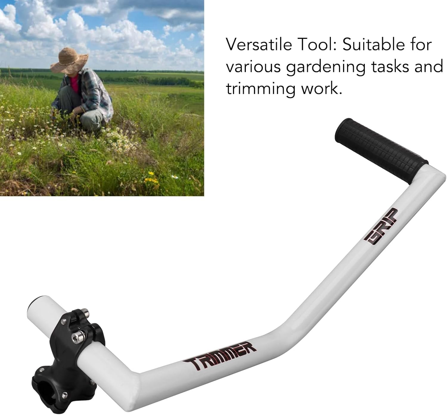 Extension Grip Trimmer, String Trimmer Handle for Lawn Mowers, Ergonomic Trimmer Grip Lawn Trimmer Handle Grip, Weeder Handle for Lawn Care, Landscaping image number 3