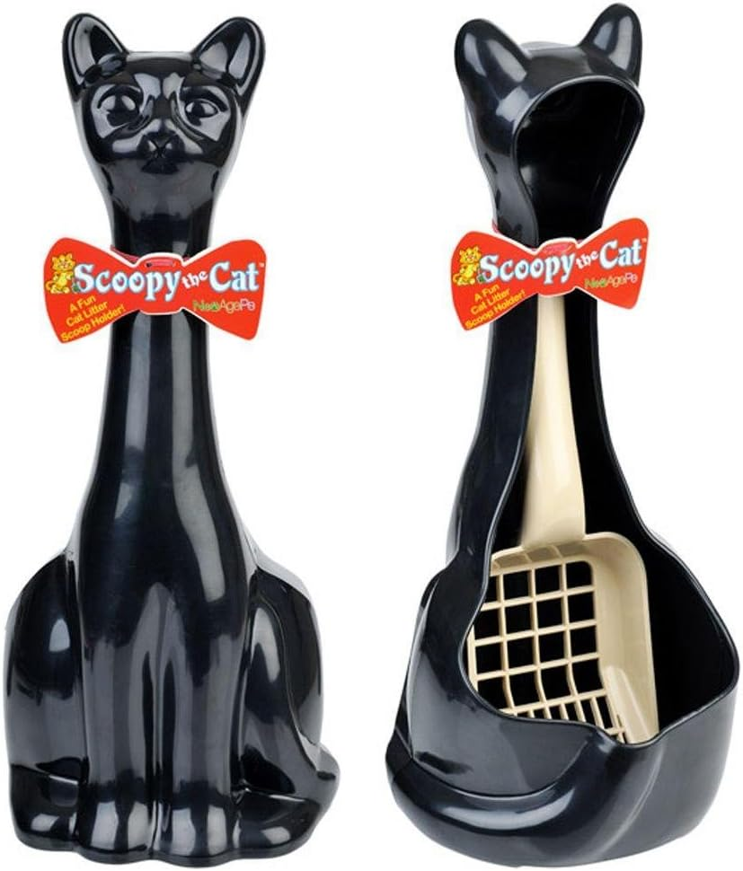 New Age Pet Scoopy Cat Litter Holder W/Scoop,White (IND003W)