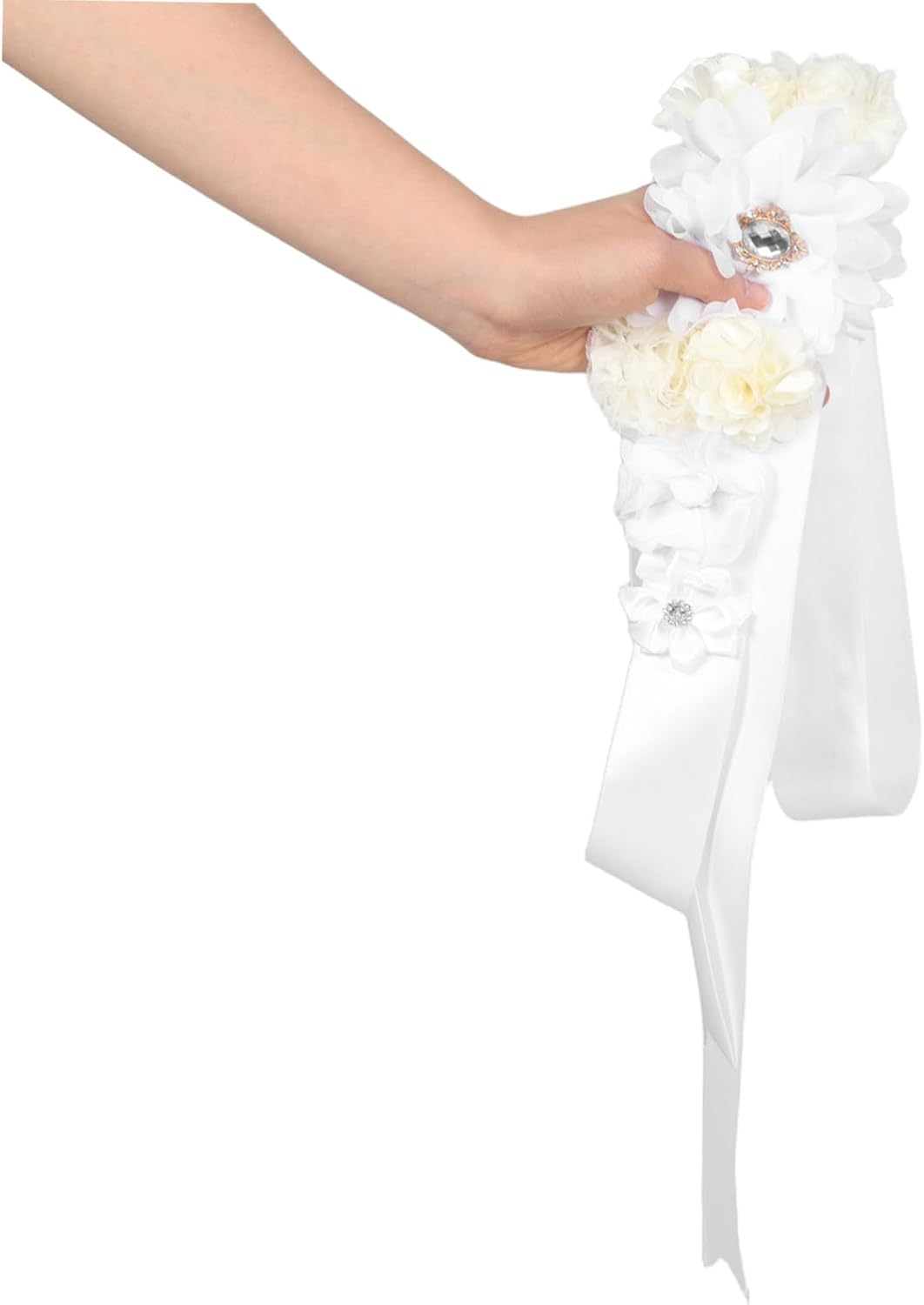 Hohopeti Maternity Belt Floral Pregnancy Support Sash Adjustable for Shower Bridal Party Photoshoot Accessories Maternity Belly Bands image number 4