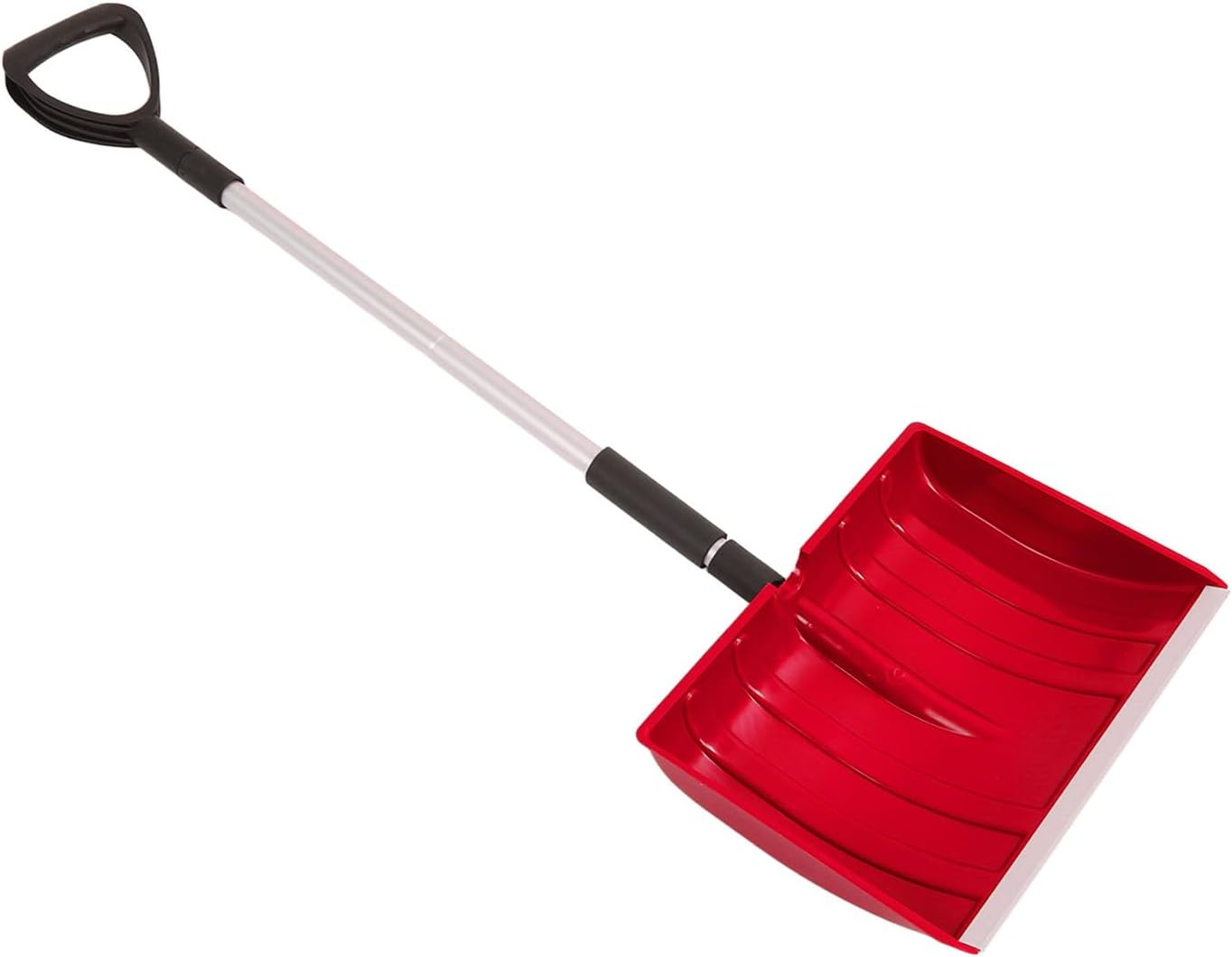 Snow Shovel, Collapsible Snow Removal Tool with Aluminum Handle, Portable Sand Mud Removal Shovel, Emergency Snow Shovel for Driveway, Car, Snowmobiles, Camping, Garden (Red) image number 1