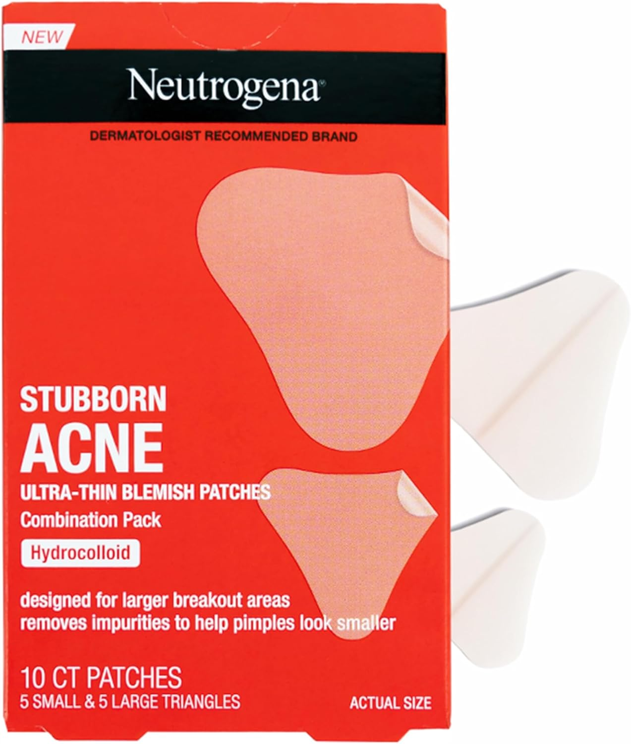 Neutrogena Stubborn Acne Pimple Patches, Acne Treatment for Face, Ultra-Thin Hydrocolloid Spot Stickers Provide Optimal Healing for Pimples, 24 Patches image number 4