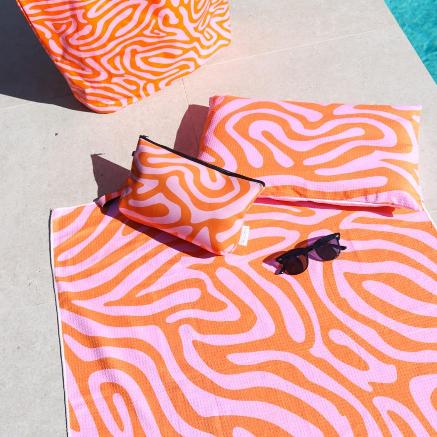 Splosh Beach Bliss Palms Beach Pillow, 51 X 31 X 8 Cm, Orange image number 5