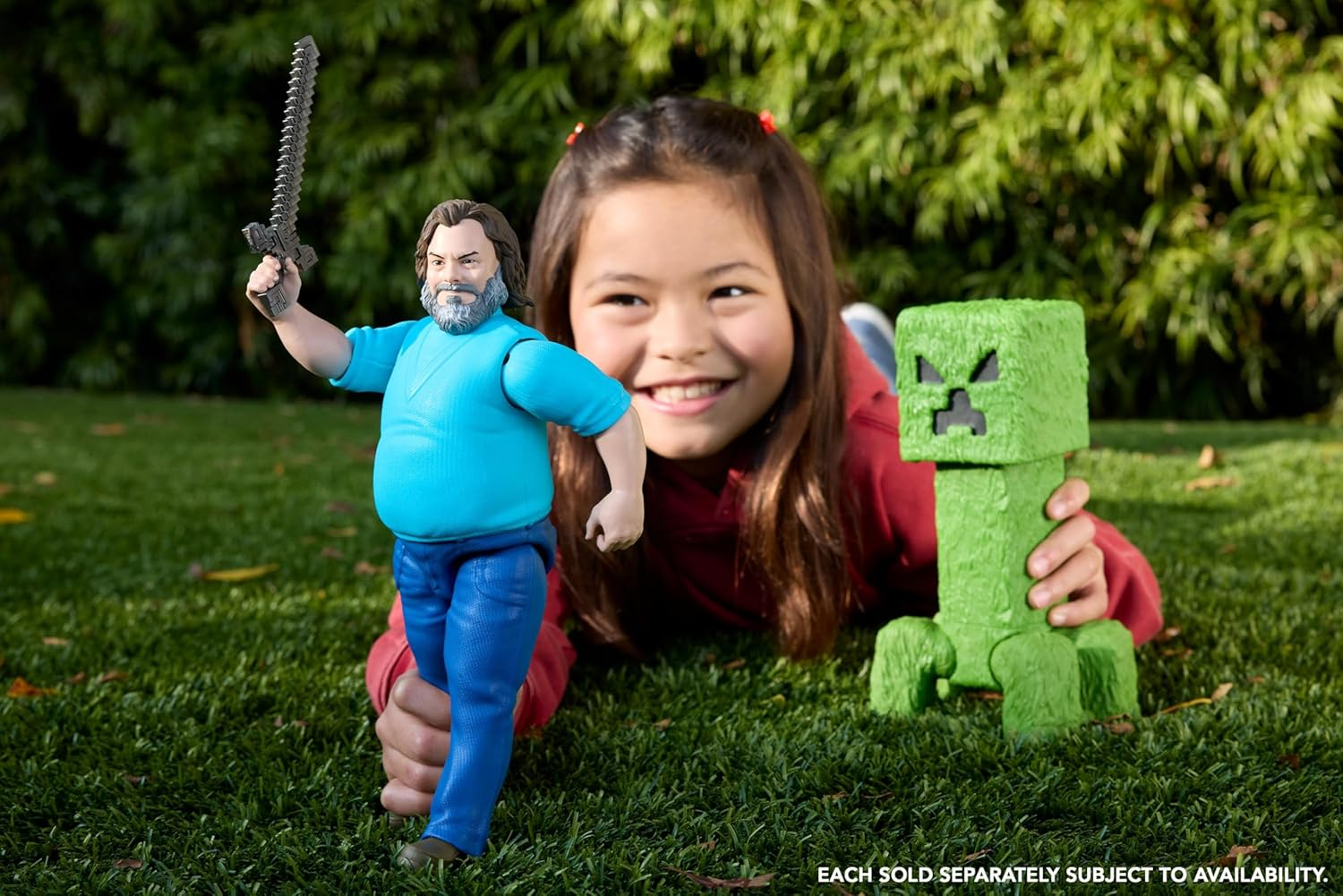 Mattel Minecraft Large-Scale Action Figure, 12-Inch Posable Creeper Toy Collectible Inspired by a Minecraft Movie - Multicolor image number 5