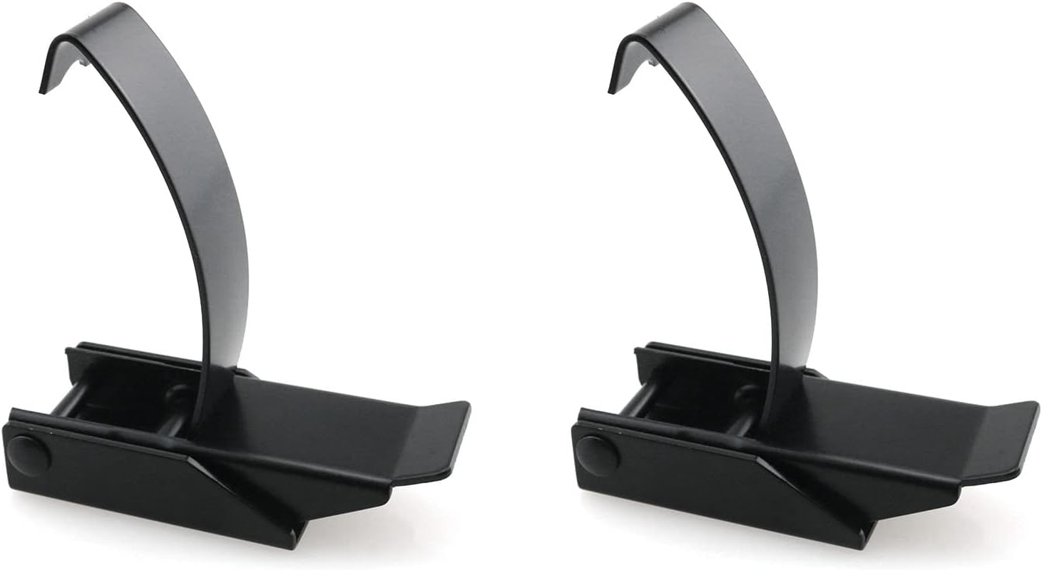 Hjgarden 2Pcs 304 Stainless Steel Draw Toggle Latch with Spring-Steel Hook, Spring Loaded Draw Toggle Clamp Clip Black Hasp Latch Catch Clasp image number 4