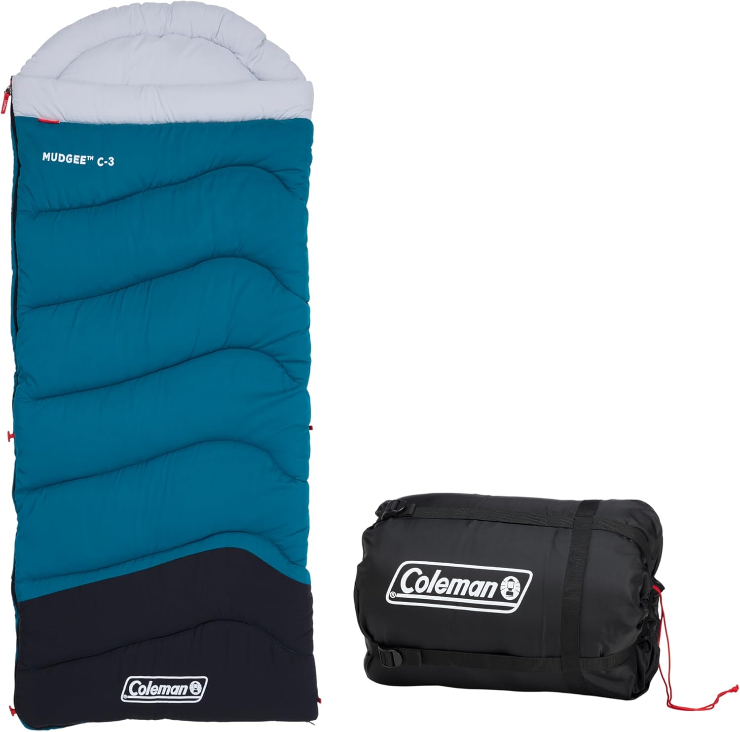 Coleman Mudgee -3&deg;C Kids Sleeping Bag | 175X75Cm, Cold Weather, Polyester Fill with Extra Heat Retention, XL Stuff Sack, Brushed Polyester Shell & Lining, Comfort Cuff for Neck, Easy to Pack image number 1