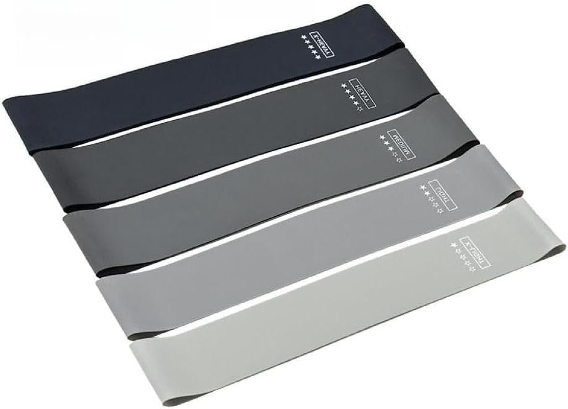 Resistance Bands, Exercise Workout Loop Bands for Legs Arms, 5 Set of Different Resistance Levels Elastic Bands for Women and Men for Yoga, Gym, Training