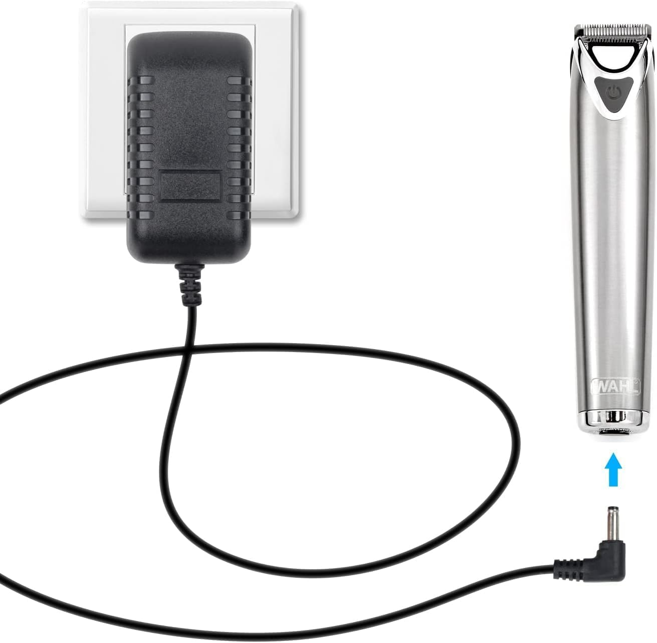 Charger for Wahl Trimmer 9818L 9818 9888L 9854L 9876L Groomer Clipper S004Mu0400090 9854-600 97581-405 9867-300 79600-2101 97581-1105 Replacement Power Cord for Wahl Trimmer Compatible with Many Models image number 2