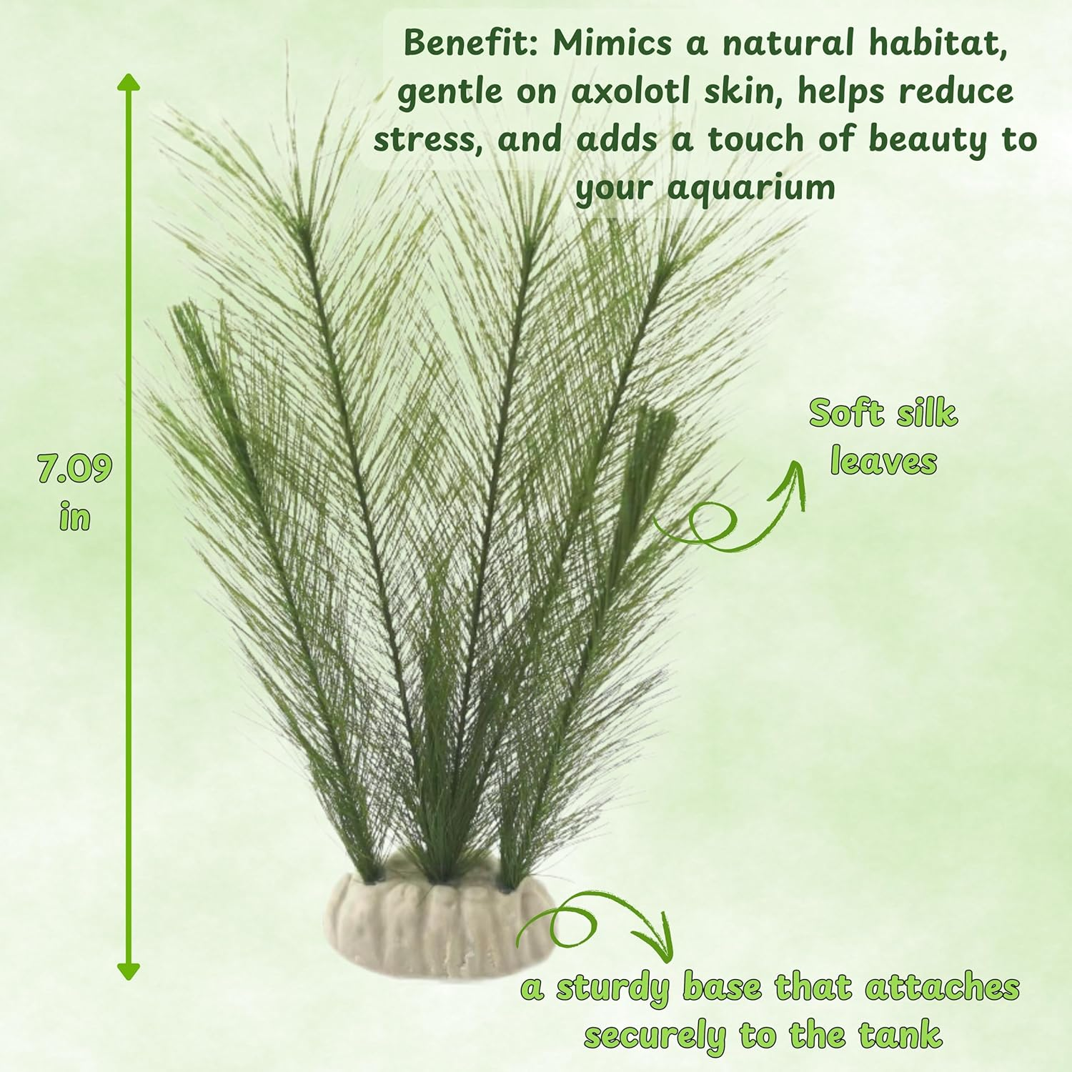 Axolotl Hide Tube and Silk Plants for Aquarium, Axolotl Cave and Aquatic Plant Set, Axolotls Hides and Green Plants, Aquarium Decor, Fish Tank Decorations, Turtle Tank Accessories (White, 11 * 3.5In) image number 3