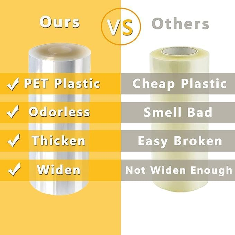 4 Rolls Cake Collars - Transparent Cake Surrounding Sheet for Baking - 6CM/8CM/10CM/15CM Non-Edible Chocolate Mousse Collar, Durable & Flexible Baking Essential for Home Bakers & Chefs (10M/Roll) image number 2