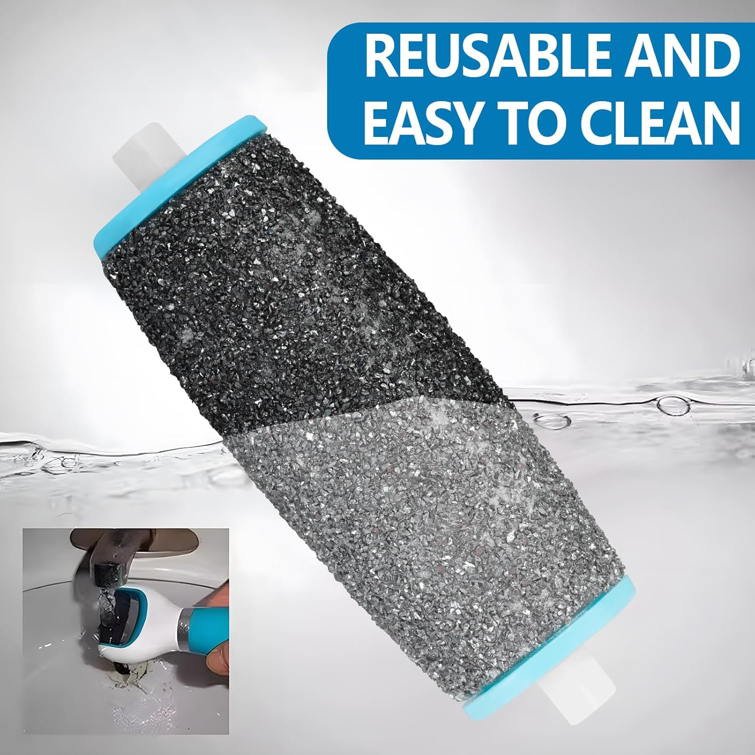 Pack of 10 Callus Remover Replacement Rollers, Replacement Rollers Compatible with Scholl Velvet Smooth, Includes 4 Extra Coarse 4 Coarse 2 Fine Replacement Heads, Pedicure Foot Care for Callus image number 4