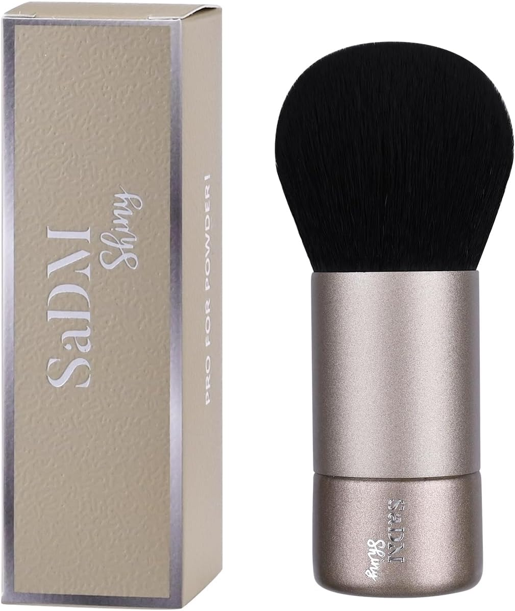 Kabuki Makeup Brush - Blender Brush for Powder, Cream, Liquid Foundation & Blush Blending - Professional Make up Brush - Full Face Makeup Brush - Vegan & Cruelty Free image number 4