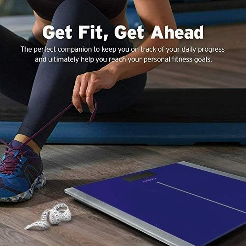 Etekcity Digital Body Weight Bathroom Scale with Step-On Technology, 400 Lb, Body Tape Measure Included, Elegant Blue - Sliver image number 5