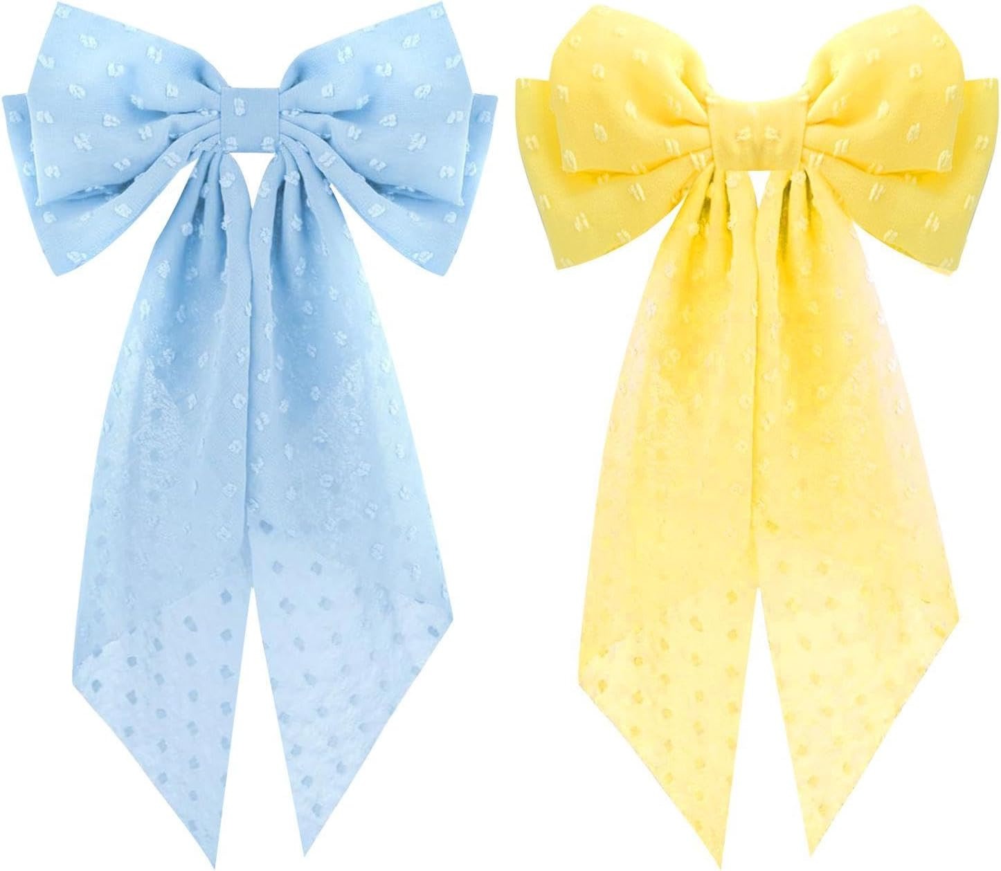 Pack of 2 Bow Hair Pins, Simple and Cute Hairpin, Girls' Hair Pin, Hairstyle Decorations, Hairdresser Design Accessories. image number 4