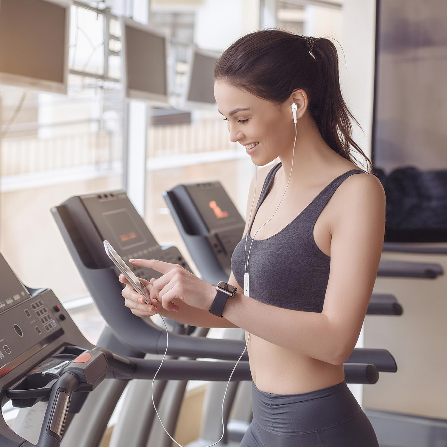 Liuchanghe Wired Headphones In-Ear Earphones Earbuds with Microphone and Volume Control for Phone Android Smartphone Laptop MP3 Players (White) image number 4