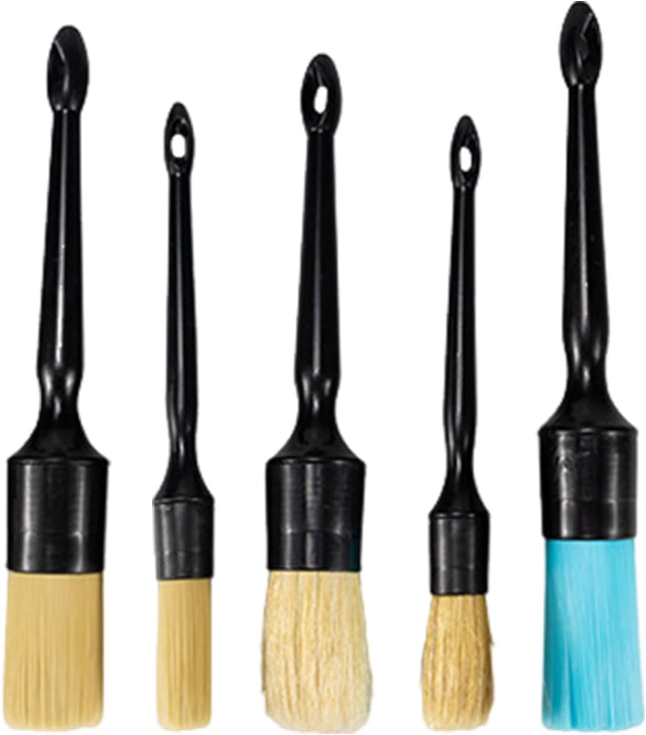 Detailing Brush, Automotive Detailing Brushes, Car Detailing Brush Set, Soft Bristle Cleaning Brushes, Multifunctional Detailing Tool, Paint Cleaning Brushes, Leather Care Brush for Interior Exterior image number 1
